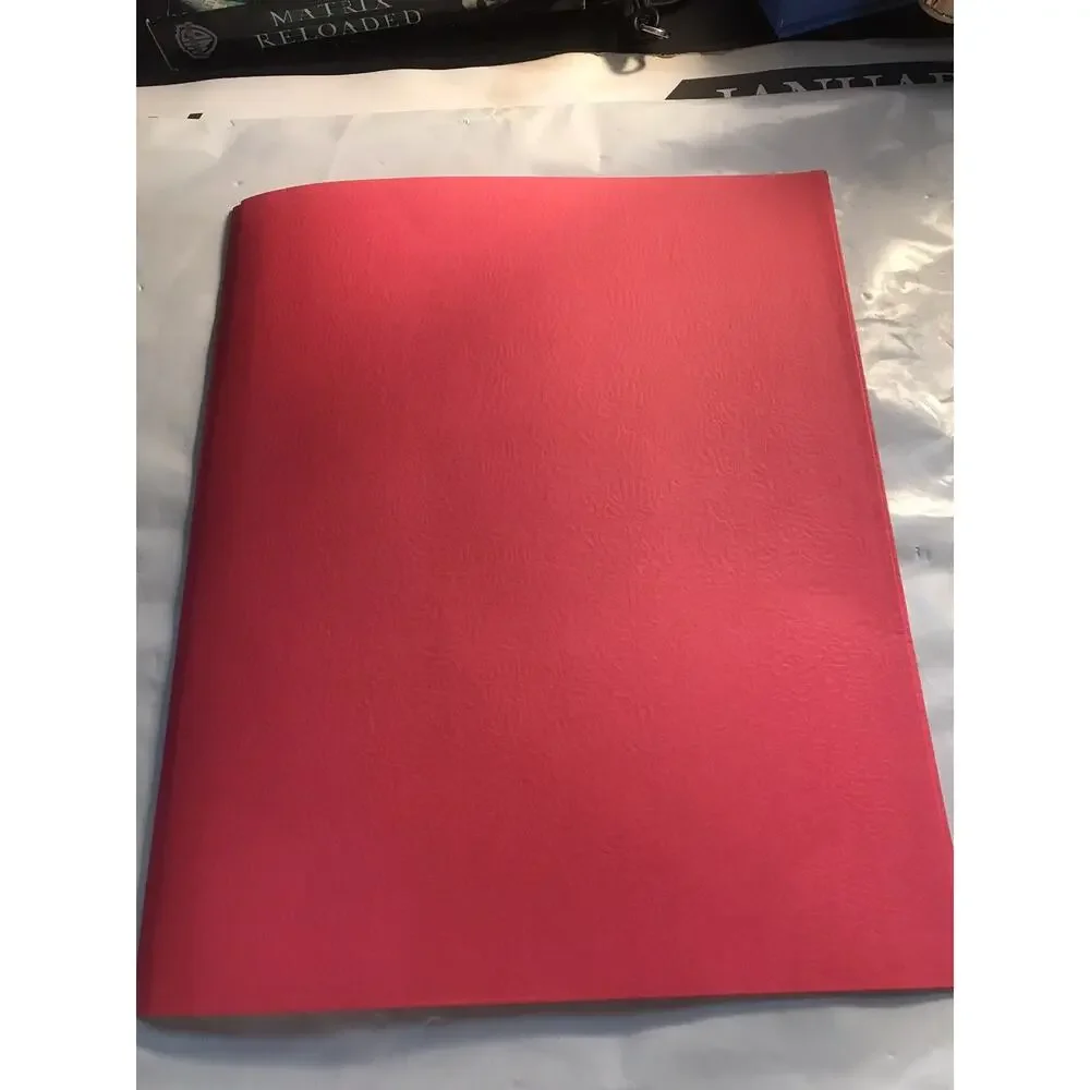 Two Pocket Folders, 50 Pack Two Pocket Folders with 3 Prongs Red
